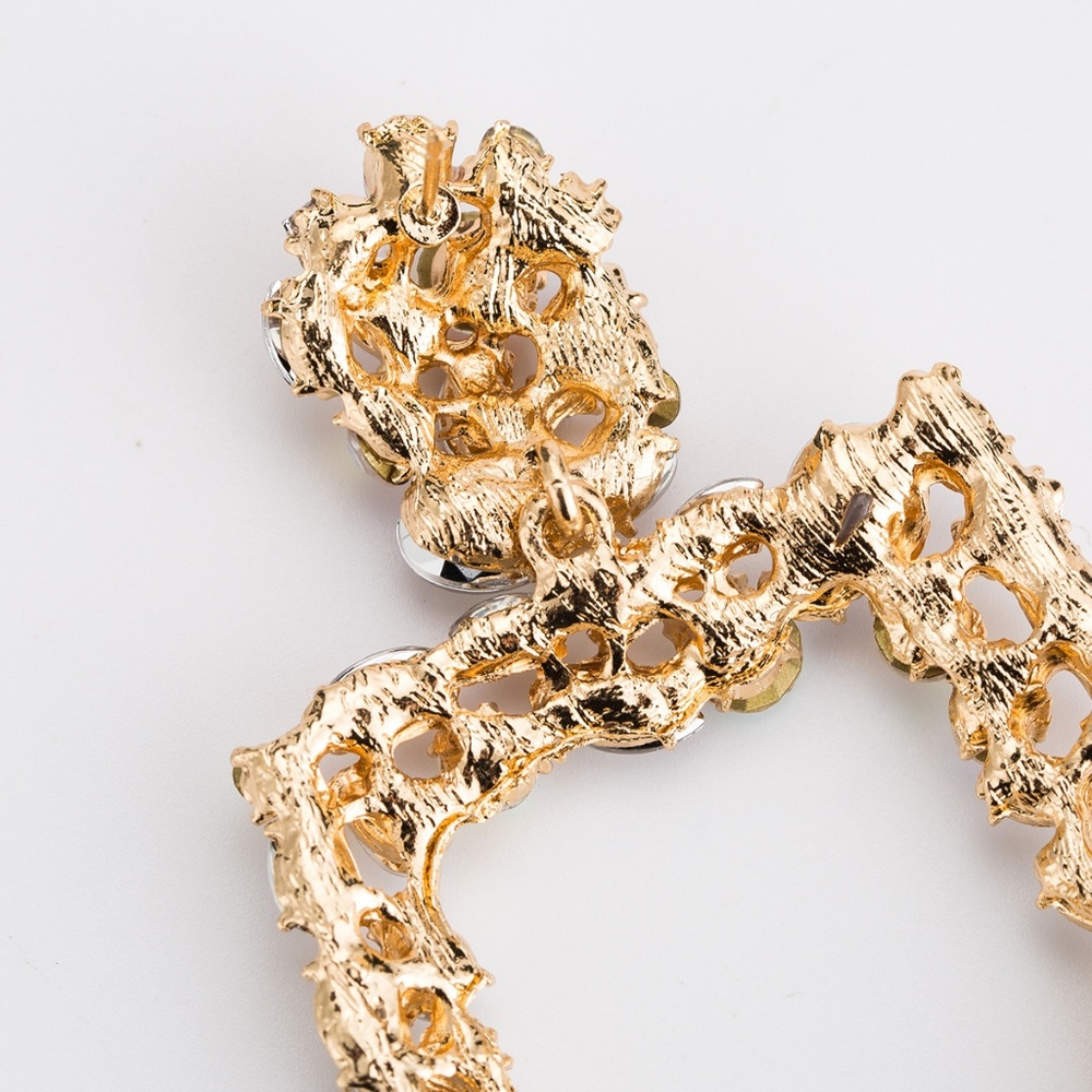 LAST PAIR! Gold Statement Earrings - Picture 6 of 6